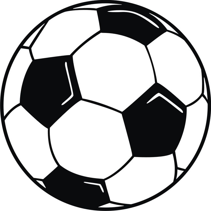 Clip Art: Soccer Ball with hi lights | ohana | Pinterest
