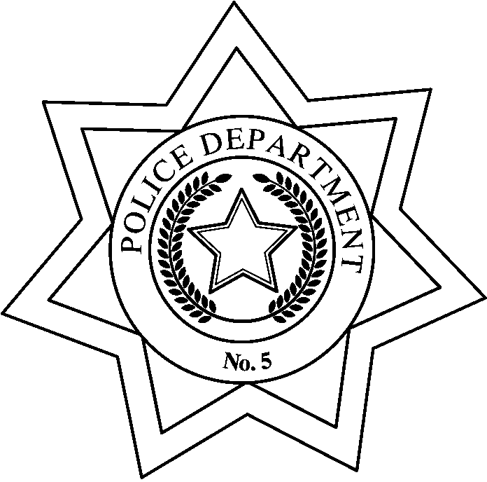 Police Badge Outline - Cliparts.co