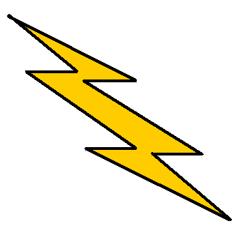 Yellow Lightning Bolt Clipart | Clipart Panda - Free Clipart Images