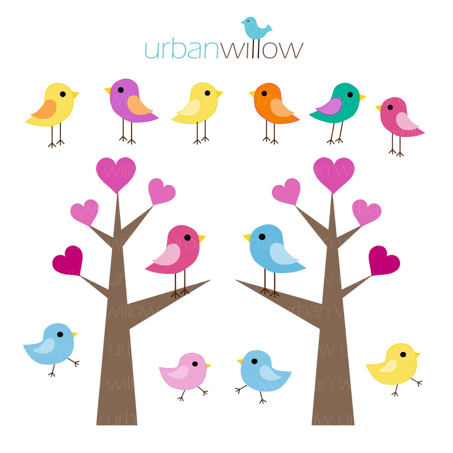 Love Birds Clipart Black And White | Clipart Panda - Free Clipart ...