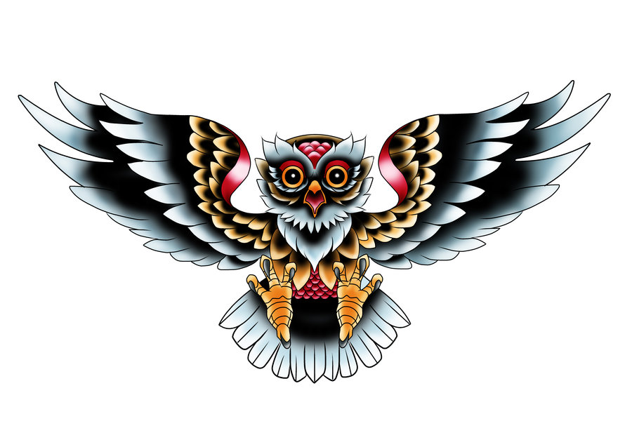 Old School Owl Tattoo Designs | Cool Eyecatching tatoos