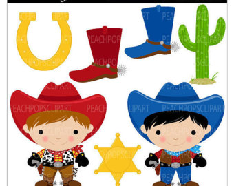 Popular items for cowboy clipart on Etsy