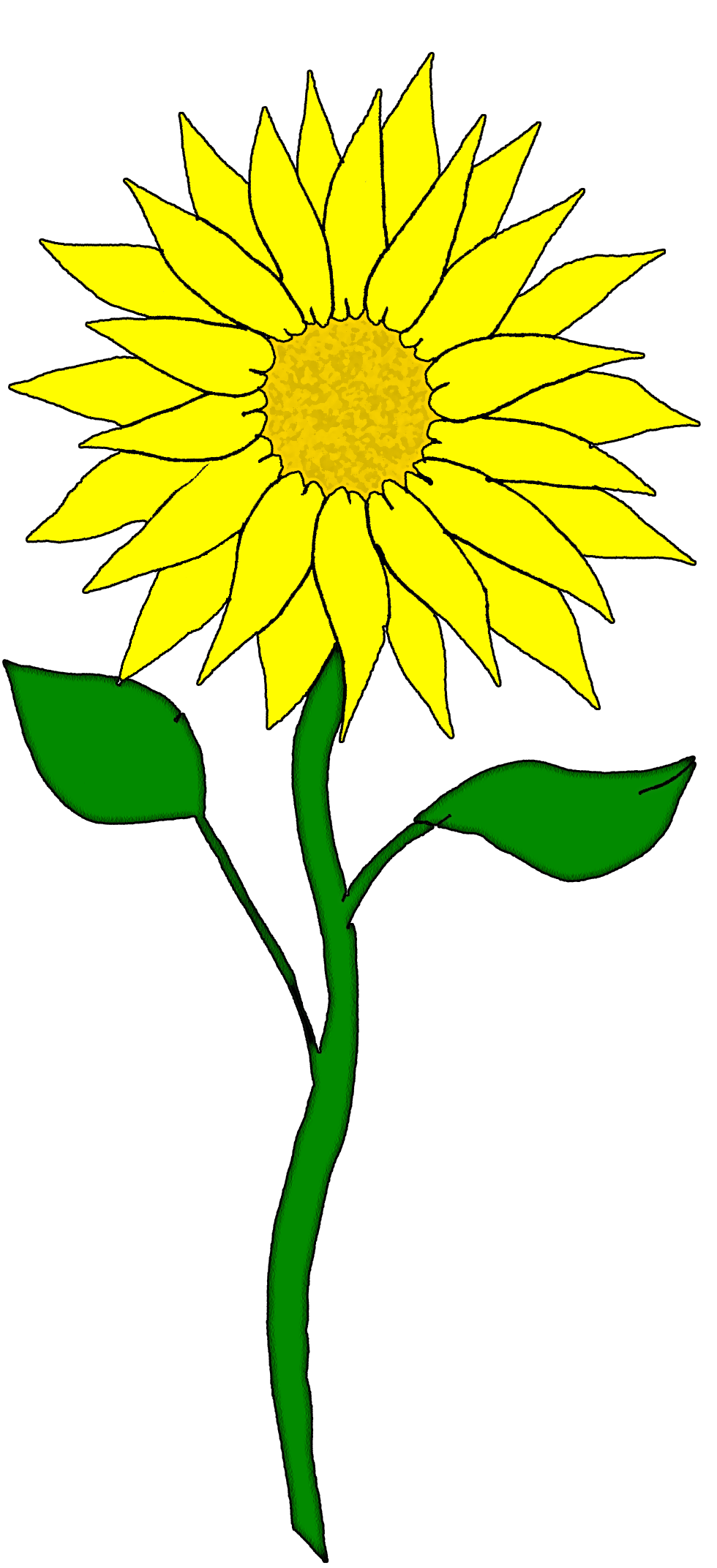 yellow flower clip art - photo #39