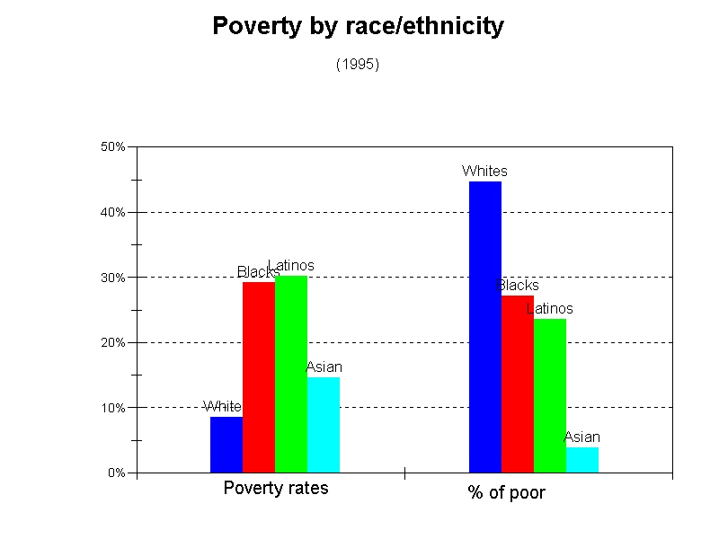 Poverty rates by race/