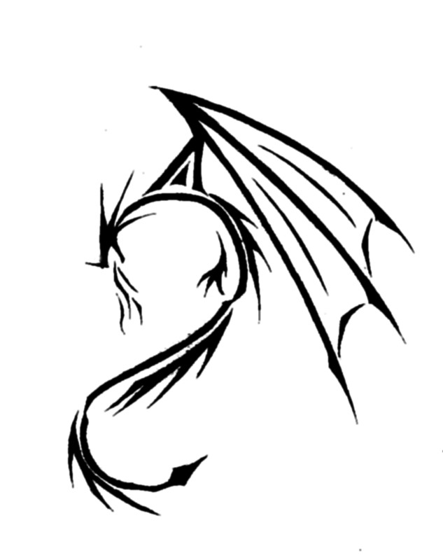 Simple Dragon Tribal Images & Pictures - Becuo