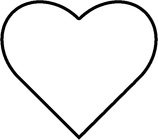 Love Heart Outline Clipart | quotes.