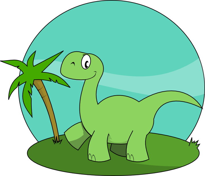 Free Cute Cartoon Dinosaur Clip Art