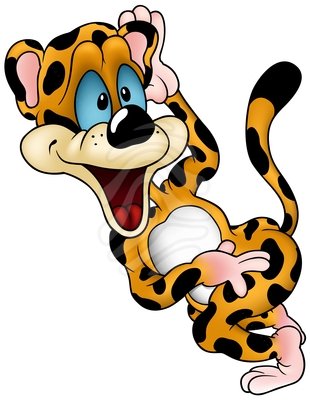 Laughing Leopard - clipart #83875569