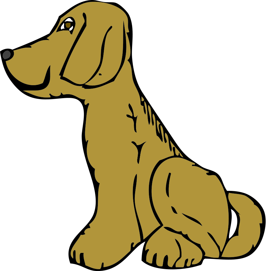 Dog side view Clipart, vector clip art online, royalty free design ...