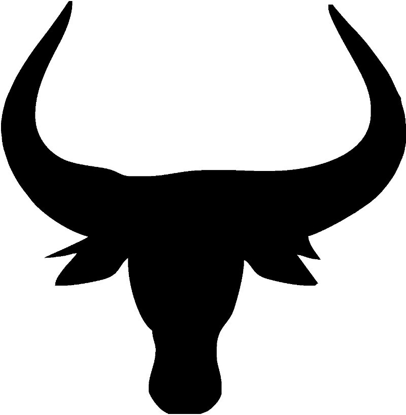 Bull Cattle Head Decal