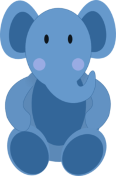 Baby Elephant Md image - vector clip art online, royalty free ...