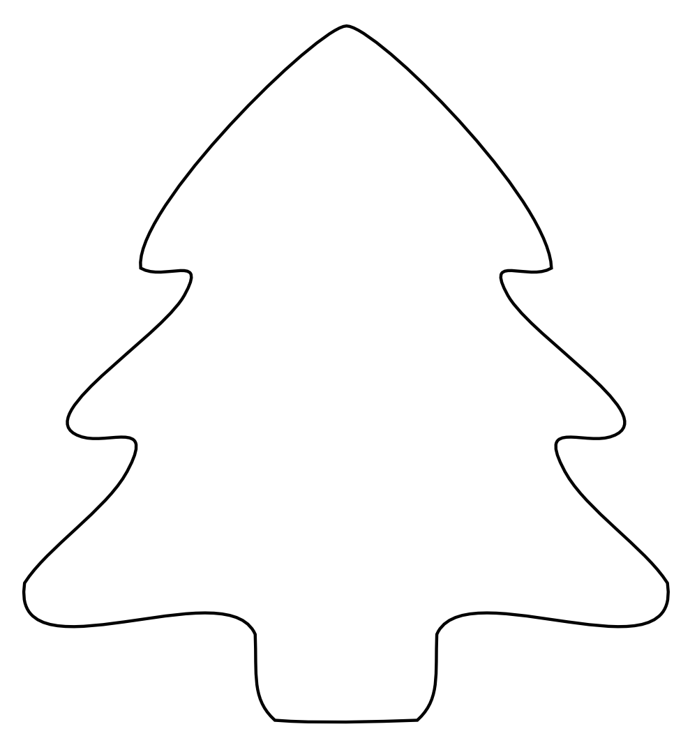 Black And White Christmas Tree Clip Art - Cliparts.co