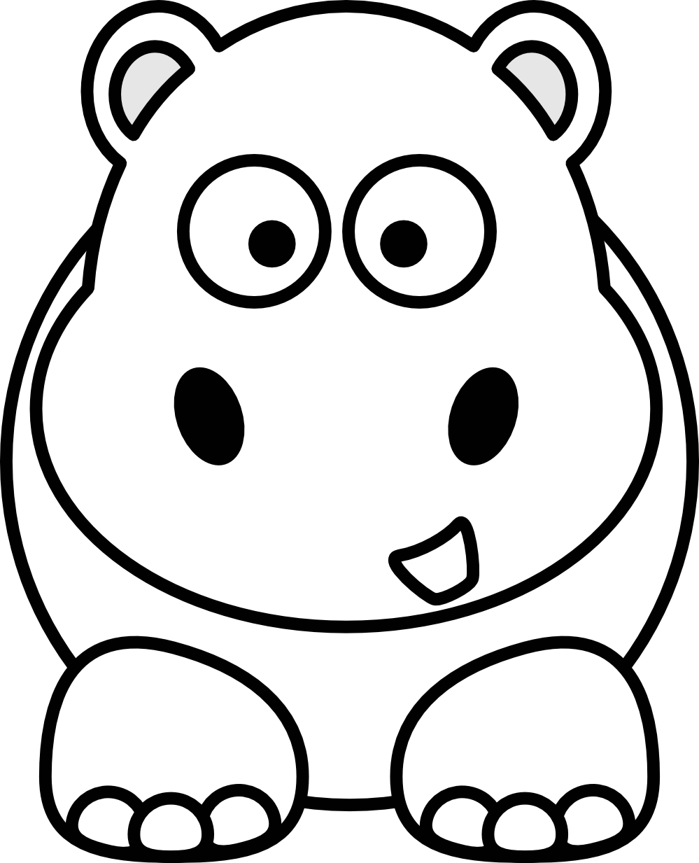 Cartoon Animals Black And White Hd Background 9 HD Wallpapers ...