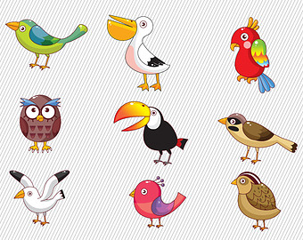 Popular items for clipart birds on Etsy