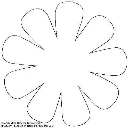 Daisy flower printable template Mike Folkerth - King of Simple ...