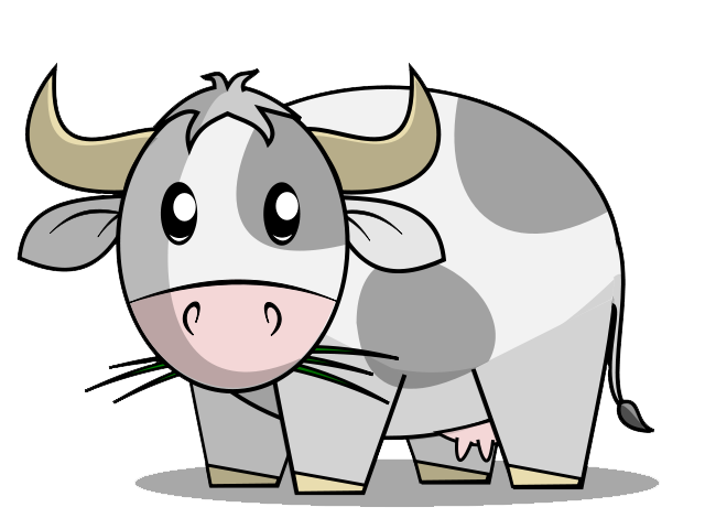 Cute Animated Cow - ClipArt Best