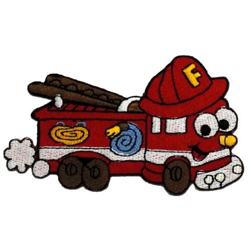 Cute Cartoon Fire Engine Truck Retro Classic DIY ... - ClipArt ...