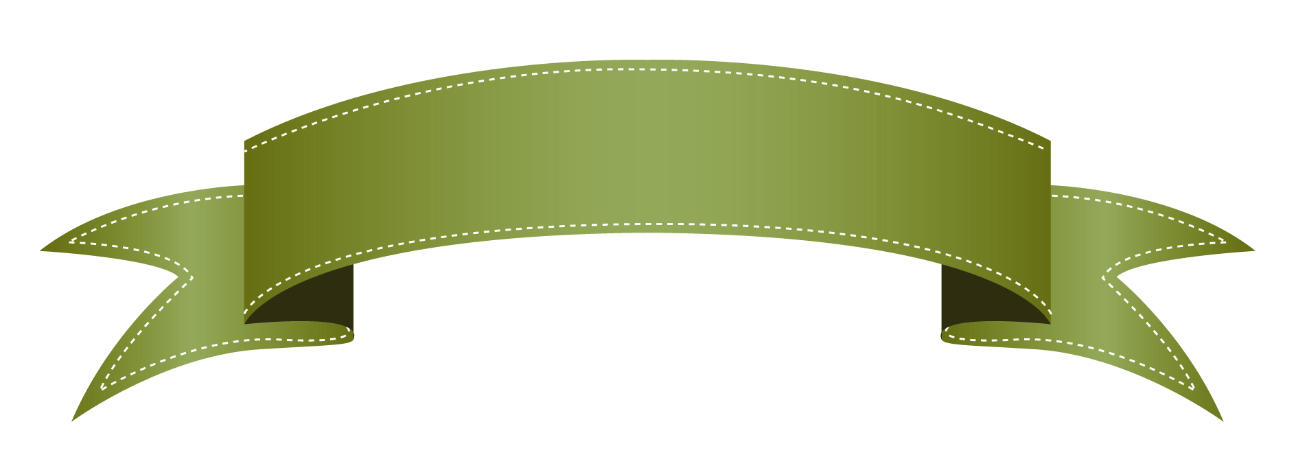 Green Transparent Banner PNG Clipart