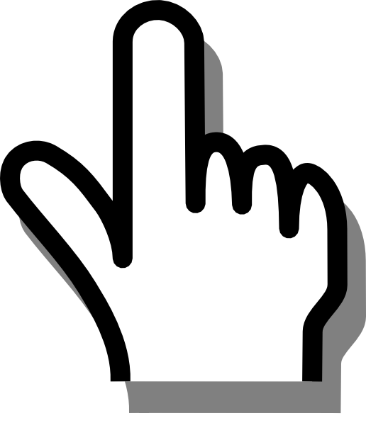 Hand Pointing Clipart Black And White | Clipart Panda - Free ...