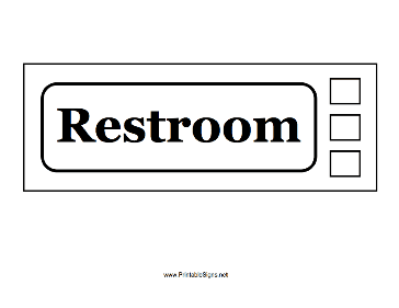 Restroom Signs Printable - ClipArt Best