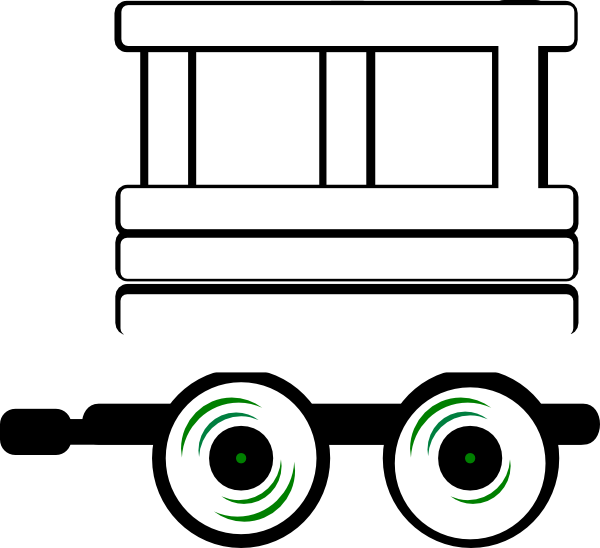 Loco Train Carriage clip art - vector clip art online, royalty ...
