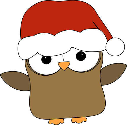 Christmas Owl Clip Art - Christmas Owl Image
