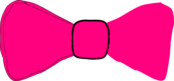 Pink Bow Tie clip art - vector clip art online, royalty free ...