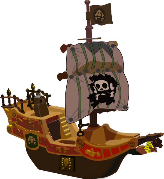 Pirate Ship Clip Art at Clker.com - vector clip art online ...