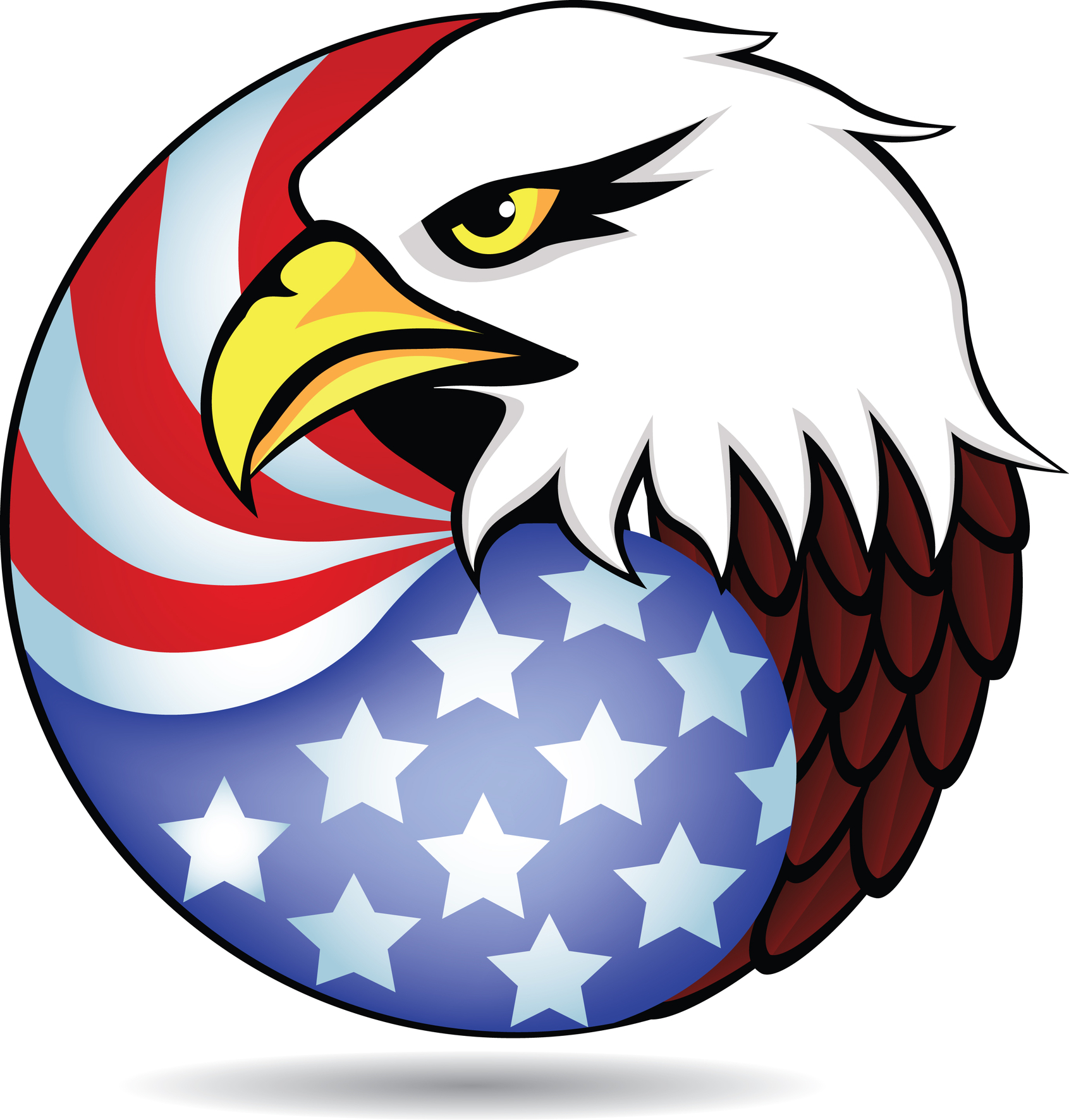 clip art american flag with eagle - photo #30