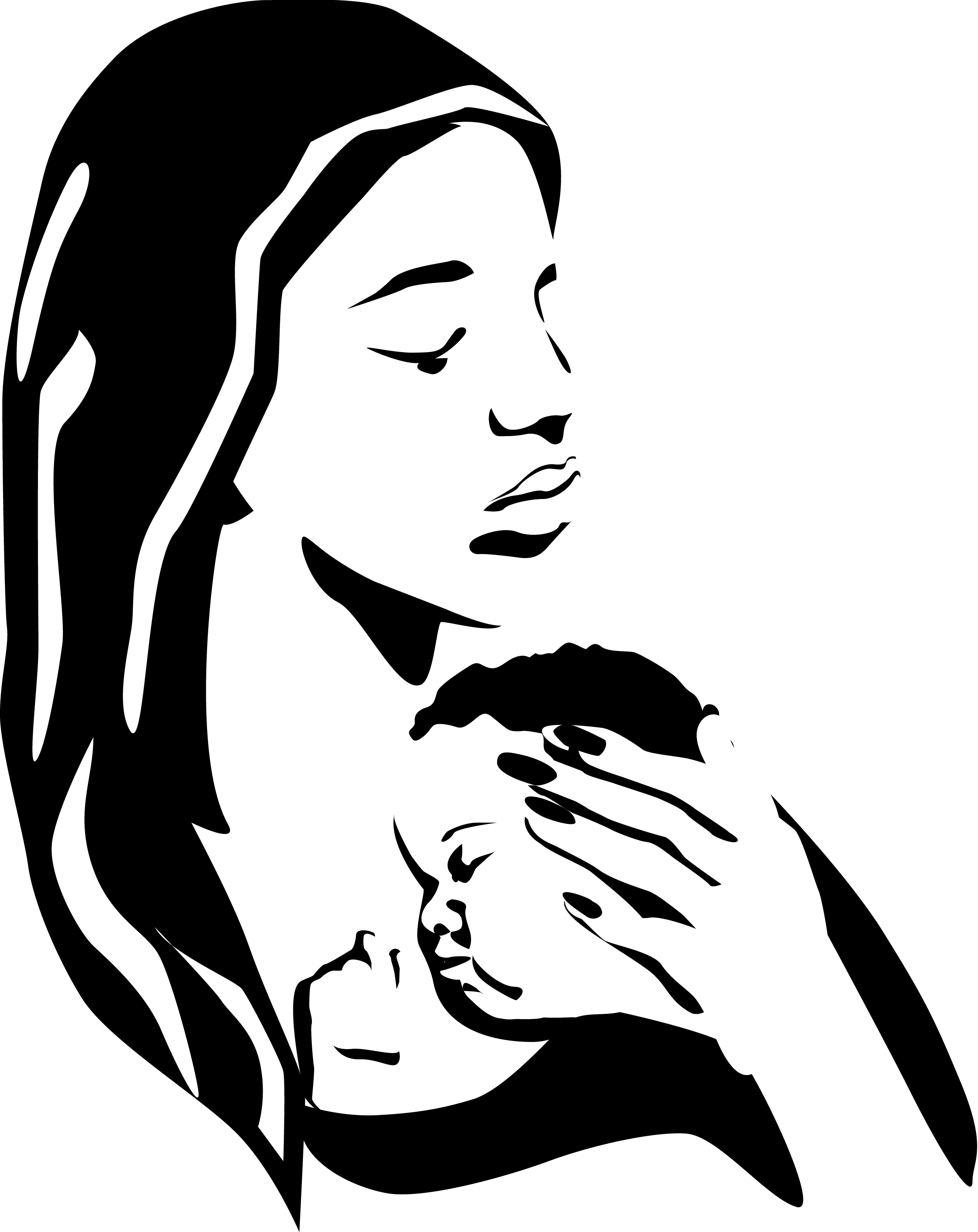 free clipart mother and baby - photo #22