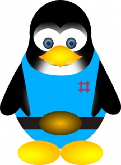Tux Penguin clip art Vector | Free Download