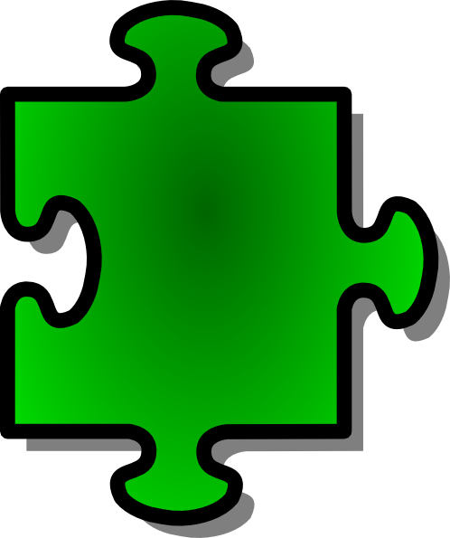 Jigsaw Green Puzzle Piece clip art - vector clip art online ...