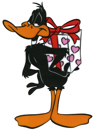 Free Valentine's Day Looney Tunes Daffy Duck Cartoon Scrapbook ...
