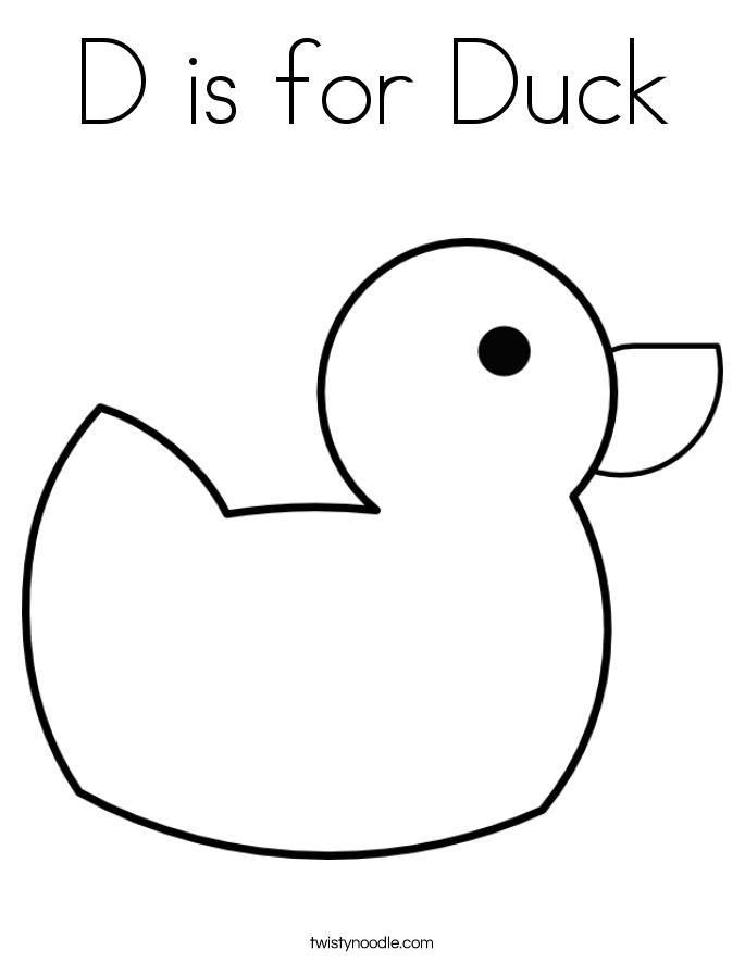 duck2 duck coloring pages | Inspire Kids