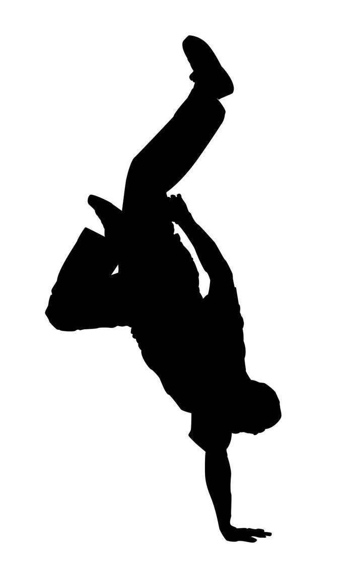 Female Hip Hop Dancer Silhouette Clip Art Images & Pictures - Becuo