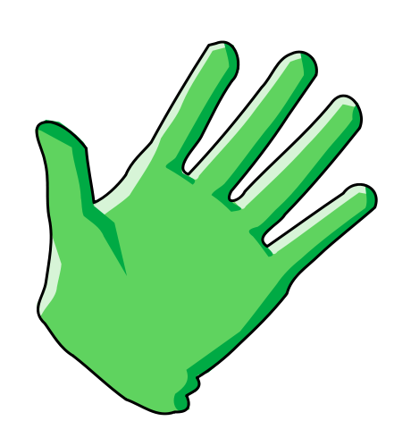 Free Green Glove Clip Art