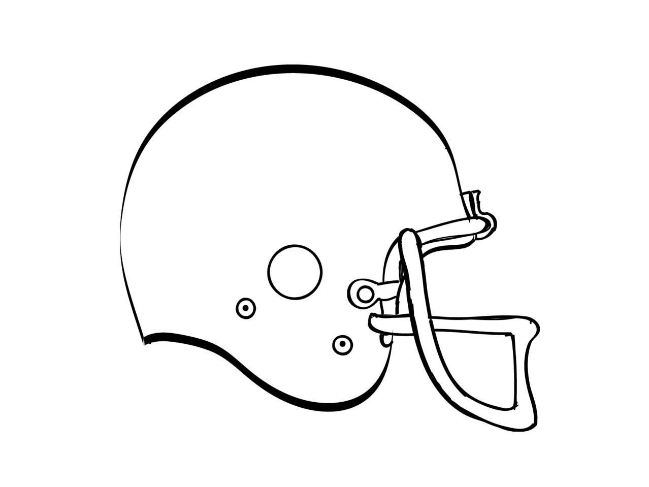 clipart football helmet outline - photo #35