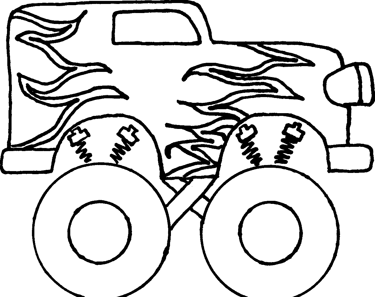 Monster Truck Drawings Kids Images & Pictures - Becuo