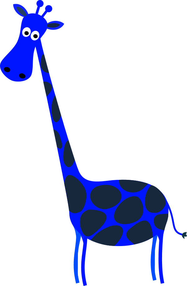 Giraffe Cartoon - vector Clip Art