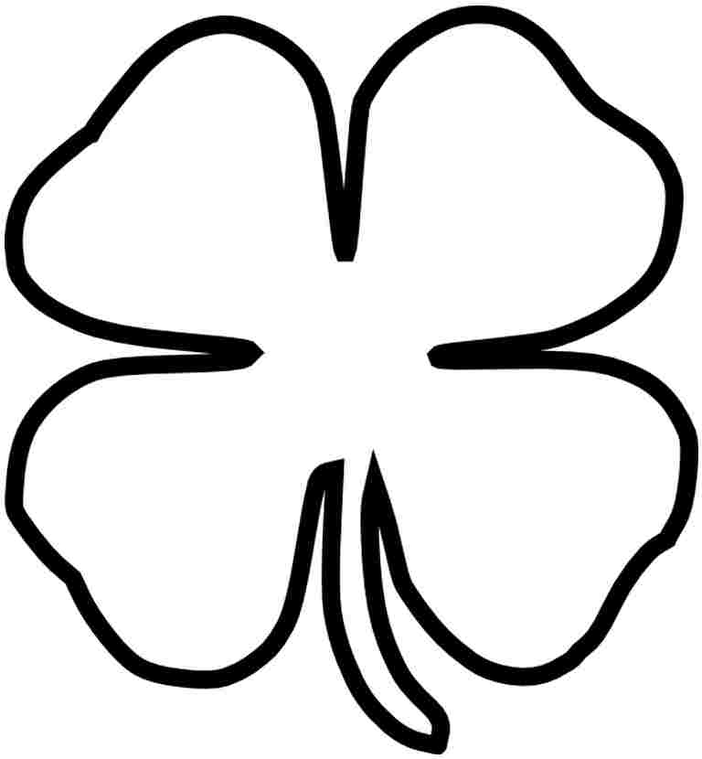 Small Shamrock Coloring Pages Printable Coloring Pages