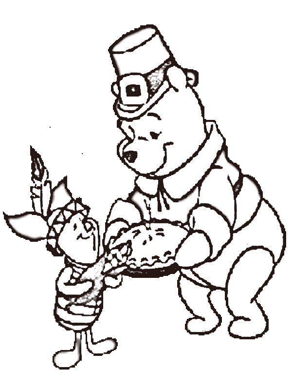 winnie the pooh thanksgiving coloring pages: winnie the pooh ...