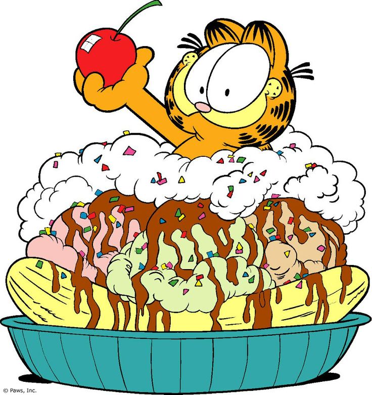 Garfield ALWAYS hungry! | Art and illustrations clipart | Pinterest
