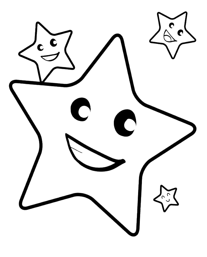 Smile Christmas Star Coloring Pages - Christmas Coloring Pages ...