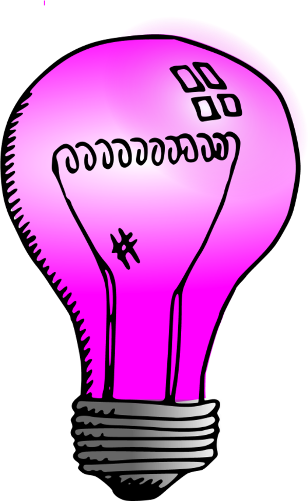 light bulb cartoon - vector Clip Art