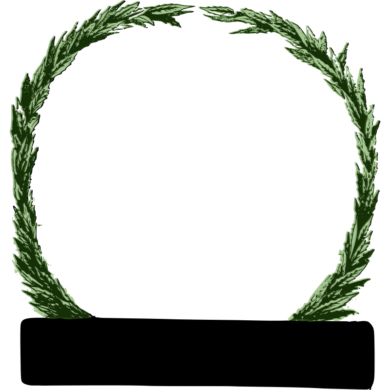Clipart - Peace Wreath (green)