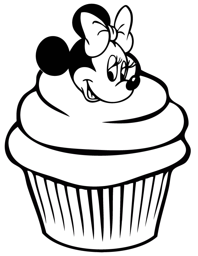 Cupcake Coloring Pages | Kids Cute Coloring Pages