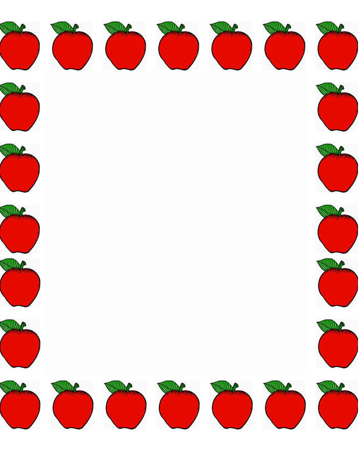 Apple Borders For Teachers