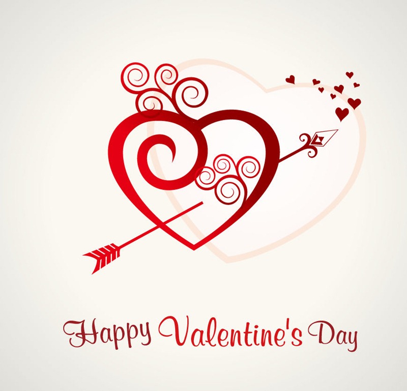 Heart Valentines Day background | Free Vector Graphics | All Free ...