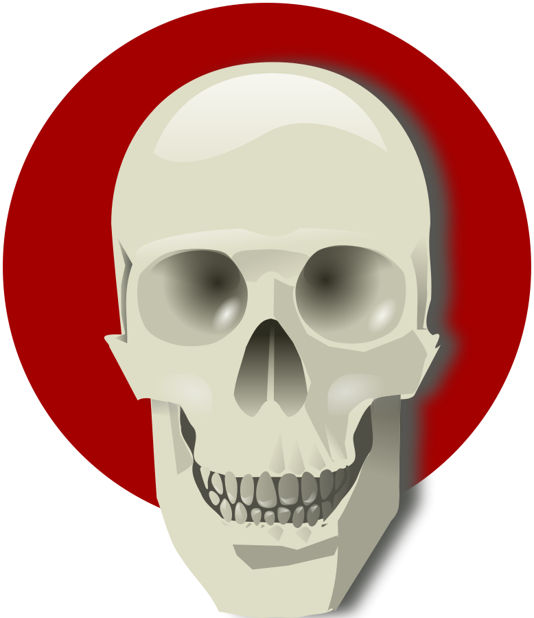 Human Skull Clipart, vector clip art online, royalty free design ...