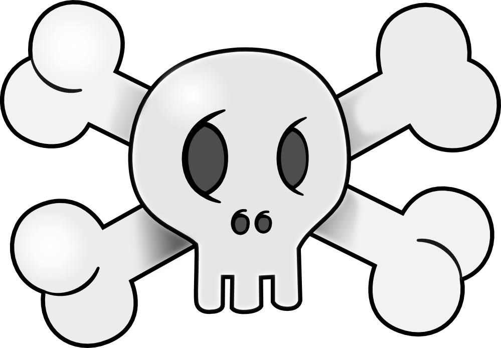 clipartist.net » Clip Art » Skull Pirate Flag Halloween SVG
